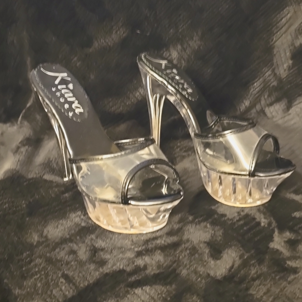 Kiara cinderella mule heels